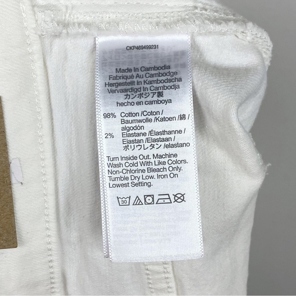 Madewell Perfect Vintage High Rise Straight Leg Jeans White Plus Size 32 NWT - Picture 11 of 11